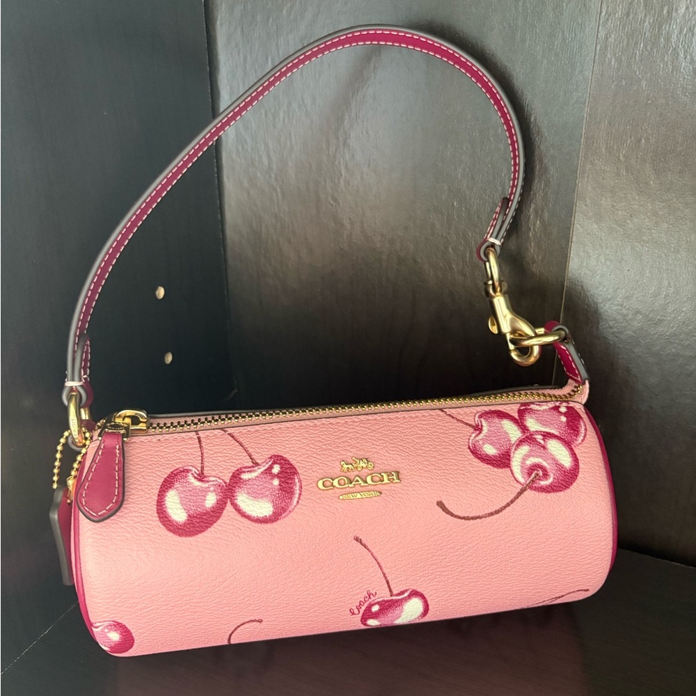 Coach Cherry Print Nolita Barrel Bag - Picture 5 of 6